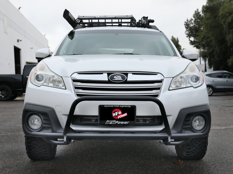 aFe POWER 10-14 Subaru Outback H4 2.5L / H6 3.6L Terra Guard Bumper Front - Black - 79-27007