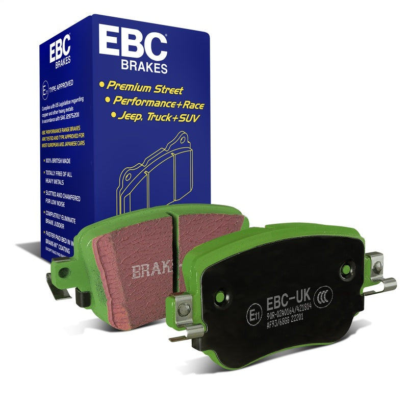 EBC 15-21 Volkswagen GTi 2.0 Turbo Greenstuff Rear Brake Pads - DP22201