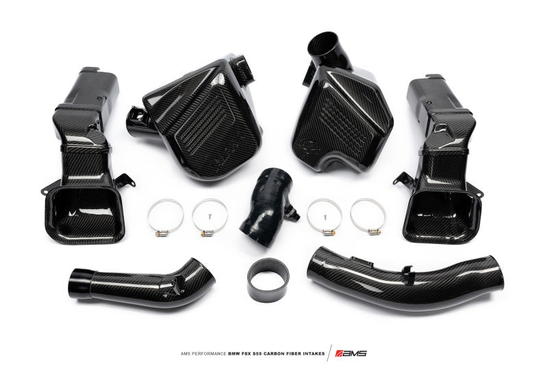 AMS Performance 15-18 BMW M3 / 15-20 BMW M4 w/ S55 3.0L Turbo Engine Carbon Fiber Intake - AMS.39.08.0001-1