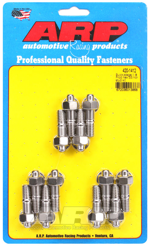 ARP Buick Stage II & Prod SS hex header stud kit - 420-1412