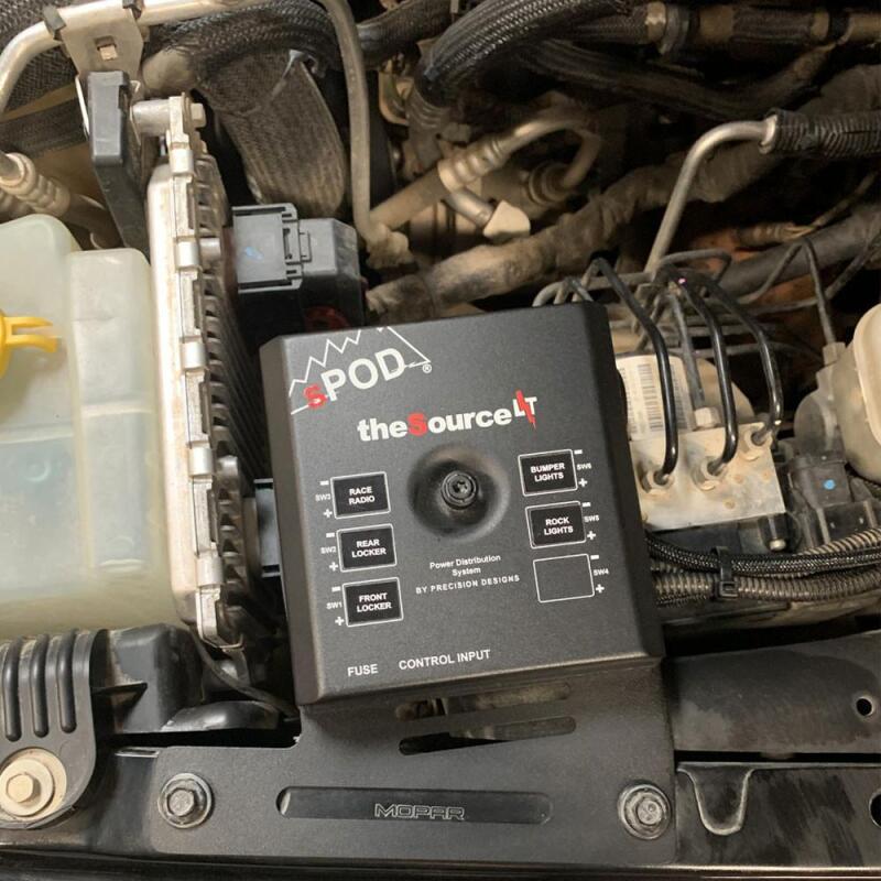 sPOD 07-08 Jeep Wrangler JK SourceLT w/Amber LED Switch Panel - 873100