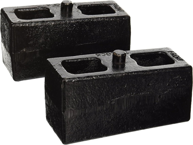 Fabtech 88-98 GM C1500 2WD Extra Cab Rear Leaf Spring Block Kit - 3in - FTSBK3