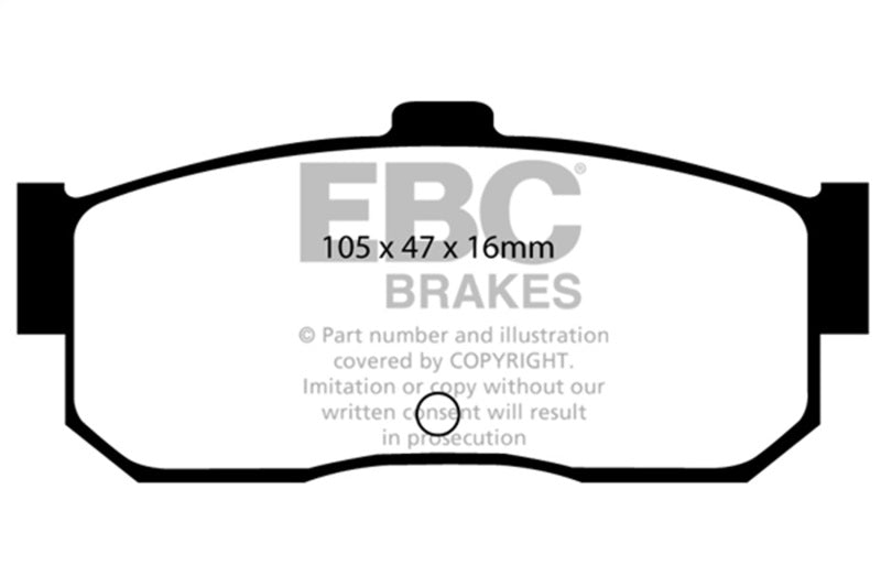 EBC 91-97 Infiniti G20 2.0 Greenstuff Rear Brake Pads - DP2889