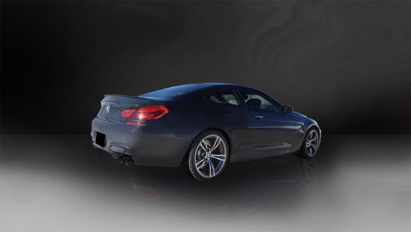 Corsa 2012-2017 BMW M6 F12 / F13 / F06 Black Sport Axle-Back Exhaust - 14929BLK