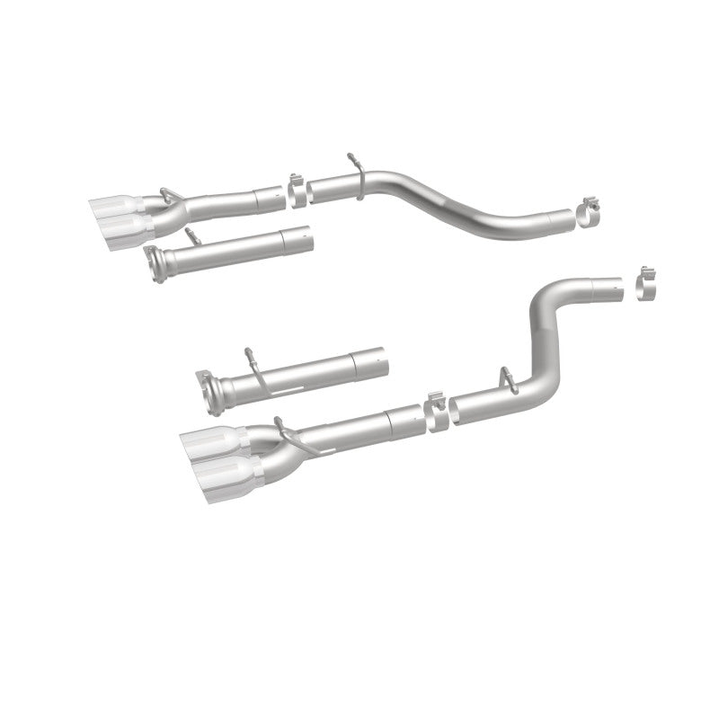 MagnaFlow Axle-Back, SS, 2.5in, Quad Split Rear 3.5in Tip 2015 Dodge Challenger R/T 5.7L - 19210