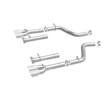 Load image into Gallery viewer, MagnaFlow Axle-Back, SS, 2.5in, Quad Split Rear 3.5in Tip 2015 Dodge Challenger R/T 5.7L - 19210