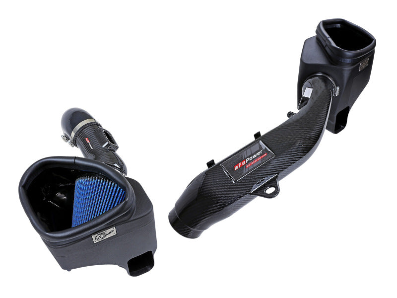 aFe Track Series Stg 2 Carbon Fiber Intake w/Pro 5R Media 15-20 BMW M3/M4(F80/82/83) L6-3.0L(tt) S55 - 57-10006R