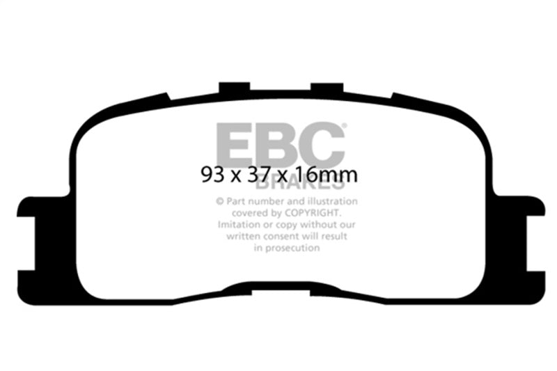 EBC 02-03 Lexus ES300 3.0 Greenstuff Rear Brake Pads - DP21716