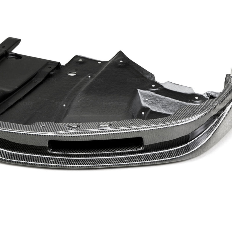 Seibon 12-13 Nissan GTR R35 VS-Style Carbon FIber Front Lip - FL1213NSGTR-VS