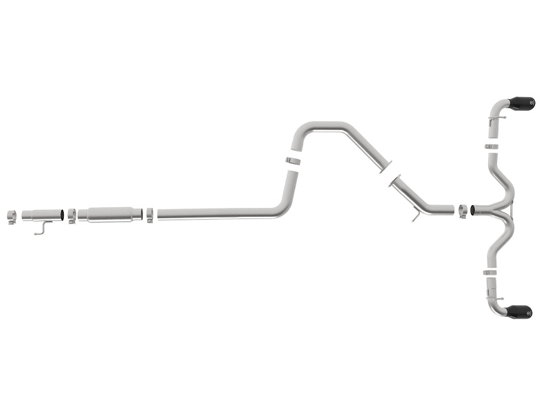 aFe Takeda 3-2.5in 304 SS Cat-Back Exh System w/Black Tips 2018 Hyundai Elantra GT Sport I4-1.6L (t) - 49-37003-1B