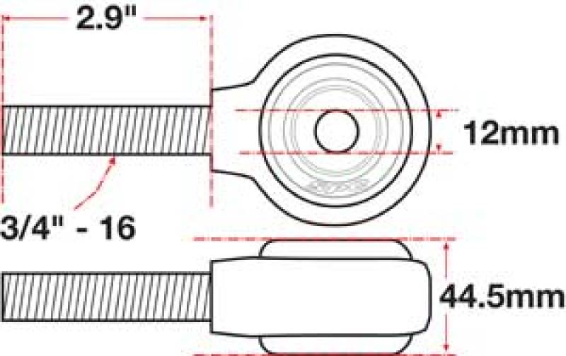 SPC Performance xAxis Rod End Ball Joint - 15793