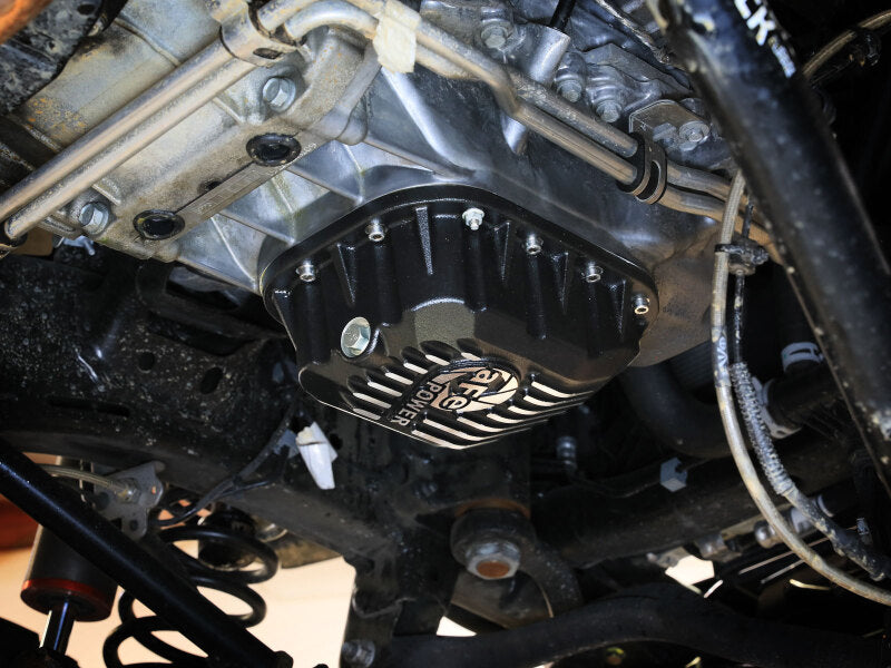 aFe POWER Pro Series Engine Oil Pan Black w/ Machined Fins Jeep Wrangler (JL)/Gladiator 18-25 V6 - 46-71470B