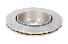 Load image into Gallery viewer, DBA 05-09 Chrysler 300 C Rear Gold Cross Drilled &amp; Slotted KP Street Series Rotor - DBA2439X