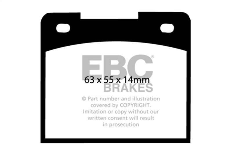 EBC 66-68 Volvo 140 1.8 Redstuff Rear Brake Pads - DP3114C
