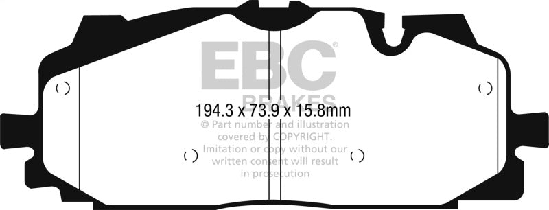 EBC 2017+ Audi Q7 2.0T Extra Duty Front Brake Pads - ED92277