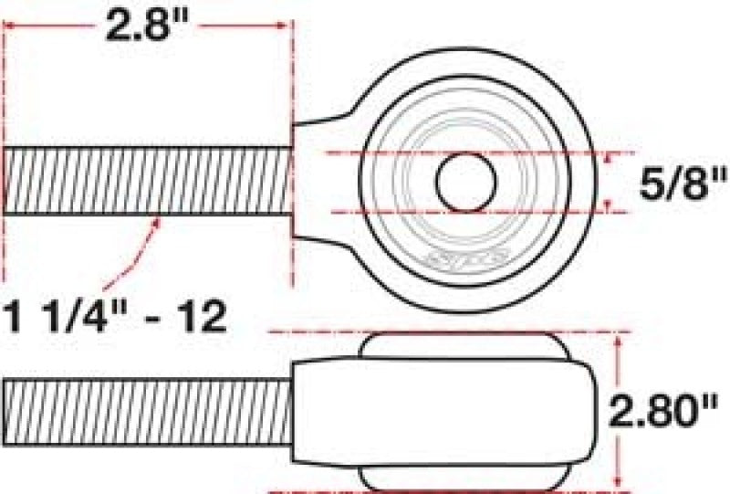 SPC Performance xAxis Rod End Ball Joint - 15749