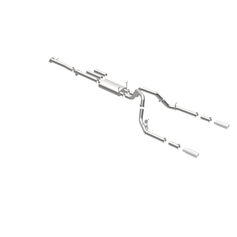 MagnaFlow Stainless Cat-Back Exhaust 2015 Chevy Silverado 2500HD 6.0L Dual Split Rear Exit 4in - 19027