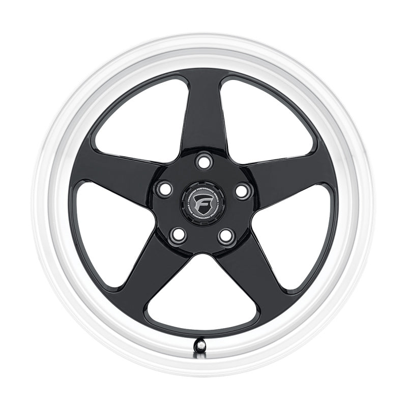 Forgestar D5 Drag 18x5 / 5x120.65 BS / ET-10 / 2.6 Gloss BLK / Diamond Lip 78.1 Bore - F0918C063N10