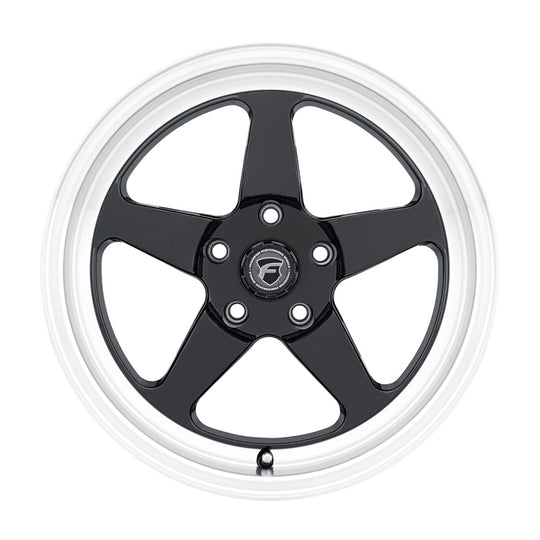 Forgestar D5 Drag 17x10 / 5x114.3 BP / ET50 / 7.5in BS Gloss Black Wheel - F09170067P50