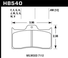 Load image into Gallery viewer, Hawk 0.490in Thickness Wilwood Ferro-Carbon HT-10 Motorsports Brake Pads - HB540S.490