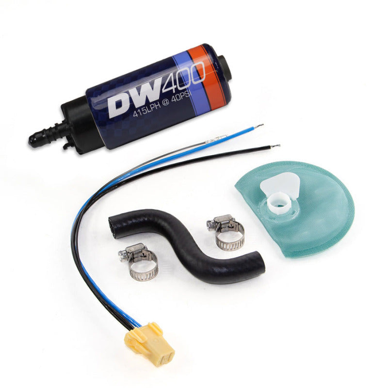 DeatschWerks 415LPH DW400 In-Tank Fuel Pump w/ 9-1044 Install Kit 85-97 Ford Mustang Cobra - 9-401-1044