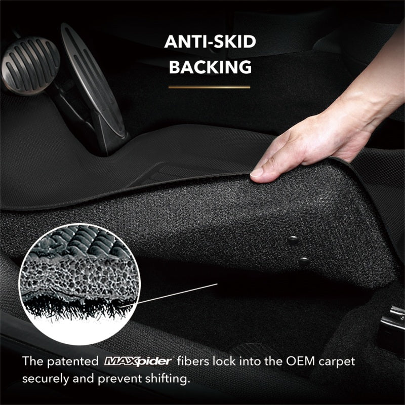 3D MAXpider 11-14 Ford Explorer w/ 2nd Row Center Console Kagu Black Full Set - L1FR07901509
