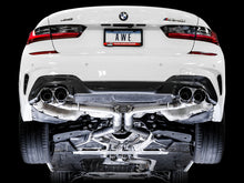 Load image into Gallery viewer, AWE Tuning 2019+ BMW M340i (G20) Track Edition Exhaust - Quad Chrome Silver Tips - 3020-42078