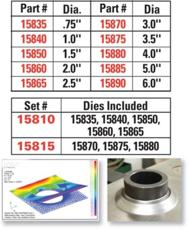 SPC Performance 4.0in. FLARED HOLE DIE - 15880