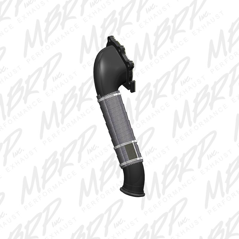 MBRP 01-04 Chev/GMC 6.6L Duramax 3in Black Turbo Down Pipe - GMCA425
