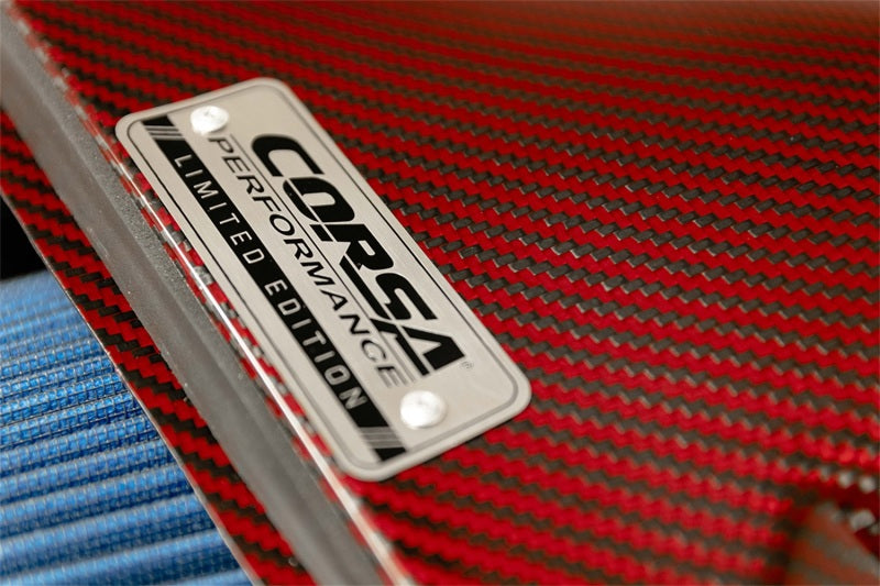Corsa 2014-19 Chevrolet Corvette C7 6.2L V8 Red Carbon Fiber Air Intake (Does Not Fit Z06/ZR1) - 44001-R