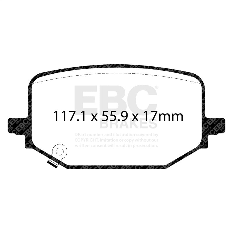 EBC 2020+ Ford Explorer ST 3.0TT Bluestuff Rear Brake Pads - DP53120NDX