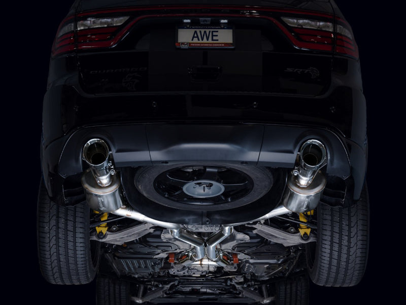AWE Tuning 18-23 Dodge Durango SRT & Hellcat Touring Edition Exhaust - Chrome Silver Tips - 3015-32952