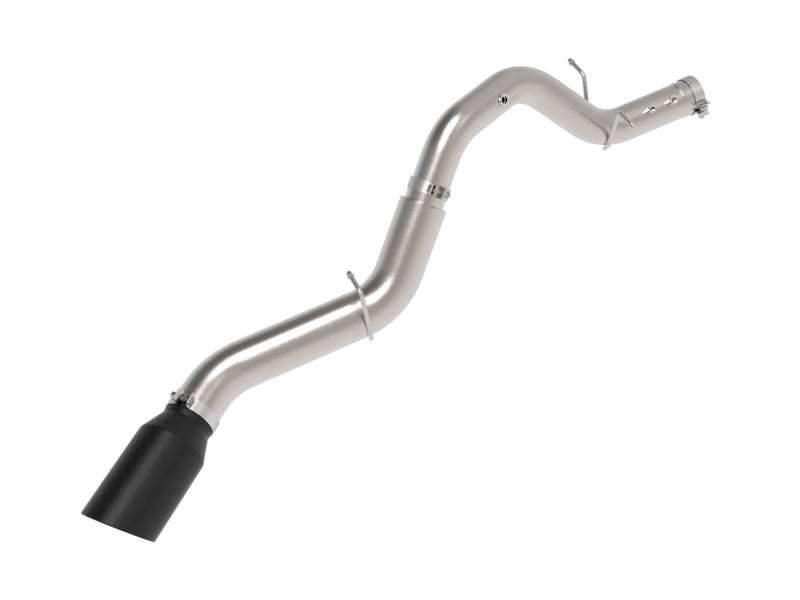 aFe Large Bore-HD 5in 409SS DPF-Back Exhaust System w/Blk Tip 24-25 GM Diesel Trucks V8-6.6L(td) L5P - 49-44147-B