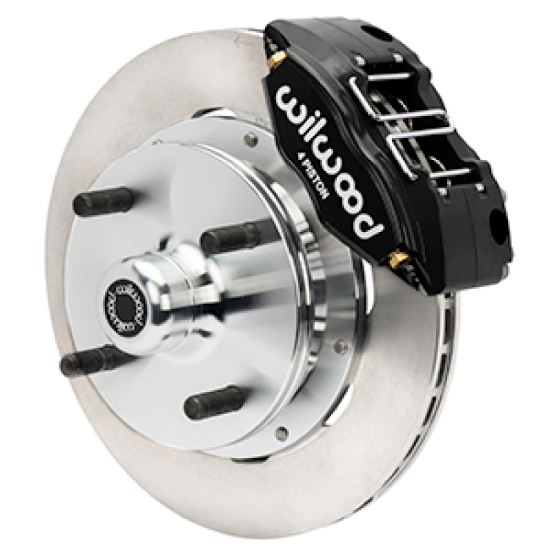 Wilwood 73-76 Porsche 914 Front Powerlite Brake Kit Plain Face - Black - 140-17474