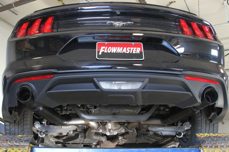 Flowmaster 15-23 Mustang BASE SS Outlaw Axle-Back Exhaust System - Black - 817823