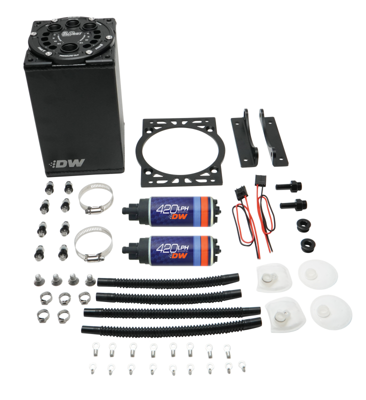 DeatschWerks 3.0L Staged Surge Tank w/ DW420 Fuel Pumps - 6-421-30ST