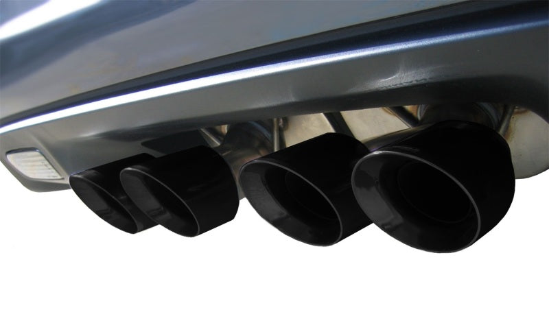Corsa 06-11 Chevrolet Corvette C6 Z06/ZR1 Sport Cat-Back Dual Rear Exit w/ Twin 4.0in Black Tips - 14164CB1BLK