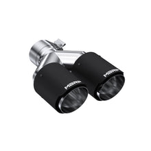 Load image into Gallery viewer, MBRP Universal Carbon Fiber Dual Tip 3.5in OD/2.5in Inlet - T5171CF