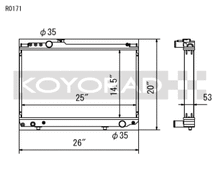 Load image into Gallery viewer, Koyo 86-92 Toyota Supra NA/Turbo MT Only (USDM Vehicles Req. M16x1.5 Plug) Radiator - R0171