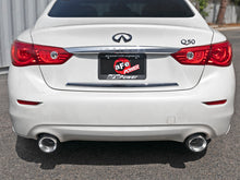 Load image into Gallery viewer, aFe Takeda 2.5in 304 SS Cat-Back Exhaust System w/ Polished Tips 16-18 Infiniti Q50 V6-3.0L (tt) - 49-36132NM-P