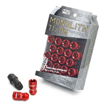 Load image into Gallery viewer, Project Kics 12x1.50 Monolith T1/06 Lug Nut Set - Red (20 Pcs) - WMN01R