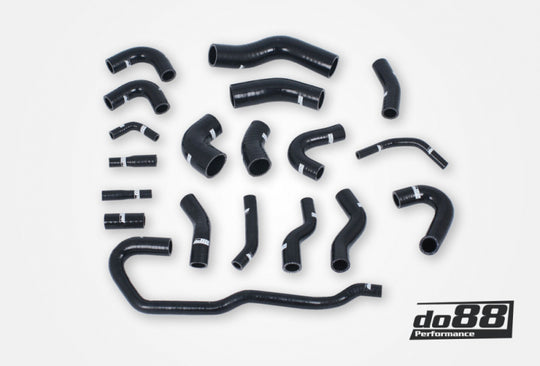 do88 02-04 Audi RS6 4.2L BiTurbo (C5) Coolant Hoses - Black - DO88-KIT191S