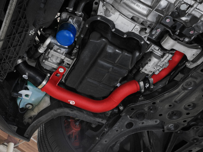 AFE 19-22 Hyundai Veloster N BladeRunner Aluminum Hot & Cold Charge Pipe Kit - Red - 46-20764-R