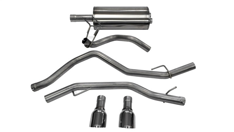 Corsa 2009-2018 Dodge Ram 1500 4.7L Quad/Crew Cab/Short Bed Polished Dual Exit Cat-Back Exhaust - 14405