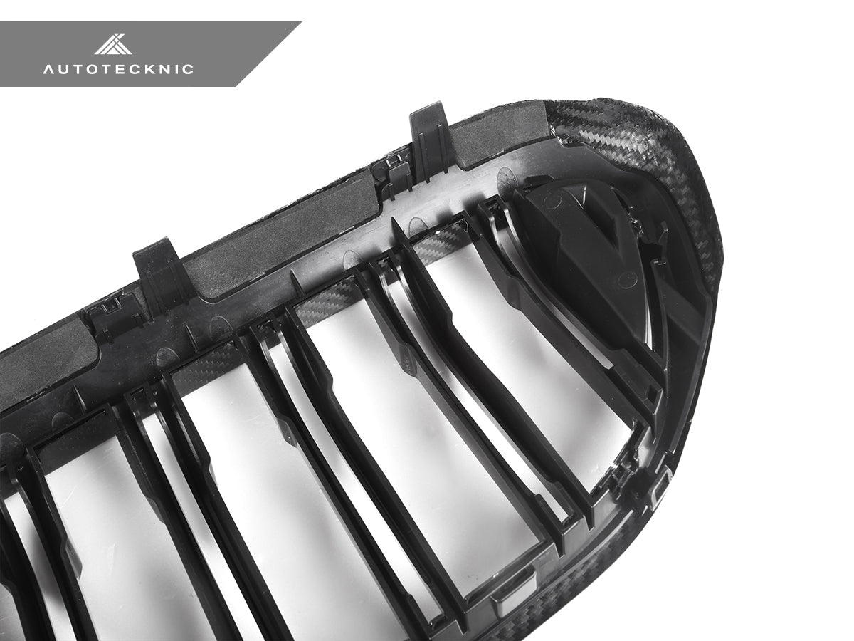 AutoTecknic Carbon Fiber Front Grille Set - BMW G30 5-Series Pre-LCI