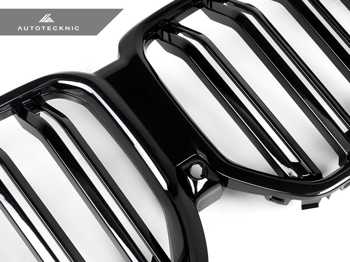 AutoTecknic Dual-Slats Gloss Black Front Grille - BMW G06 X6 LCI