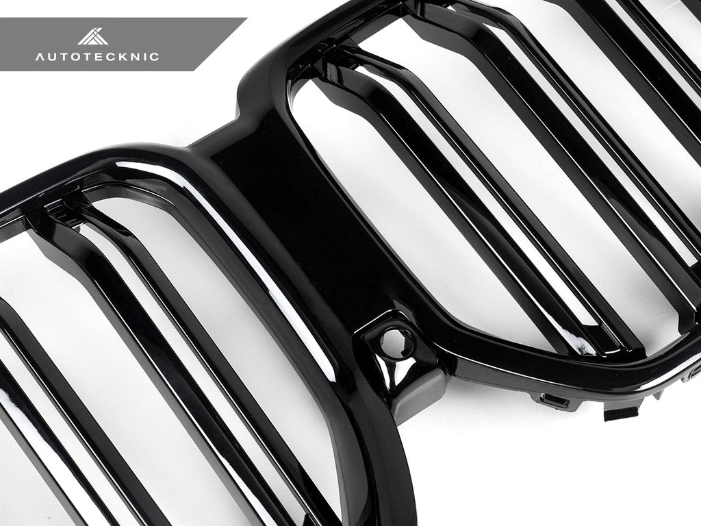 AutoTecknic Dual-Slats Gloss Black Front Grille - BMW G06 X6 LCI