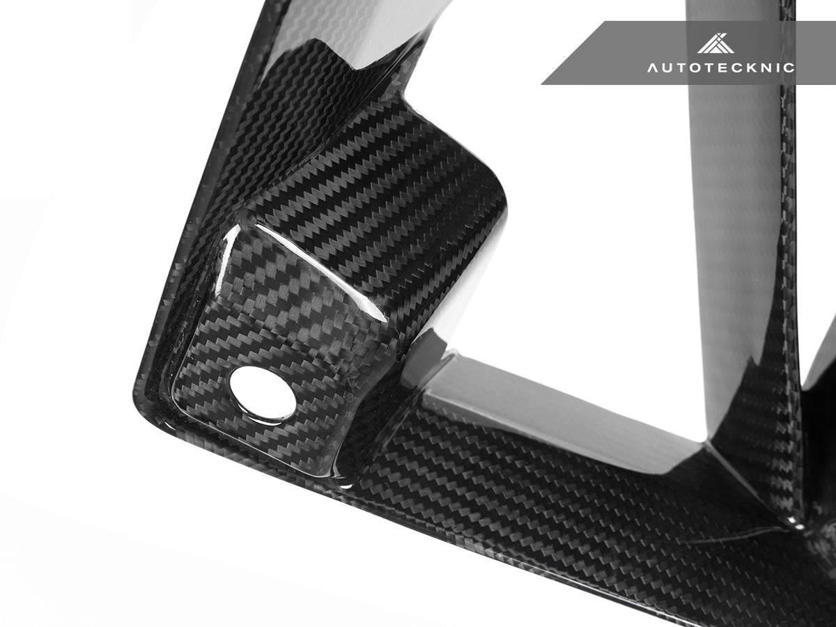 AutoTecknic Dry Carbon Front Bumper Lower Vent Set - BMW G87 M2