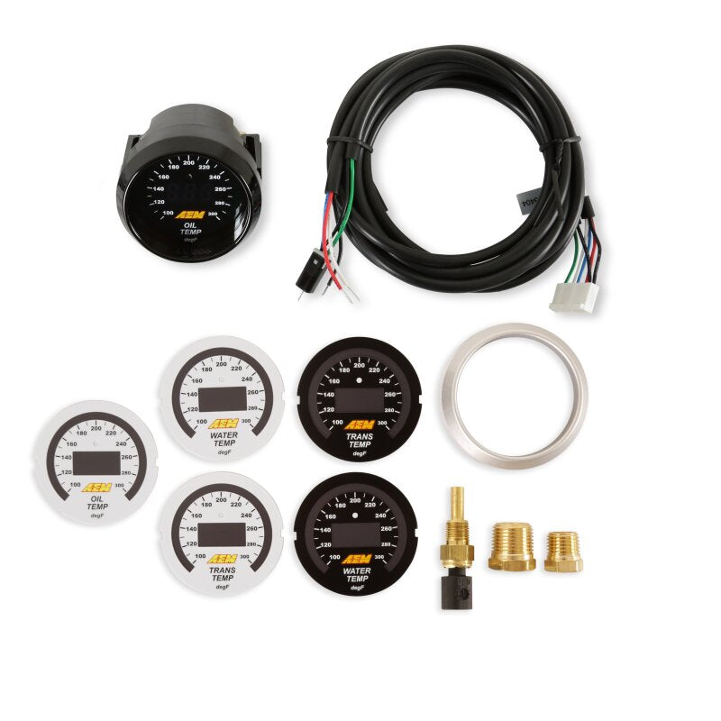 AEM 52mm Temperature (Transmission / Oil / Water) Digital Gauge - 30-4402