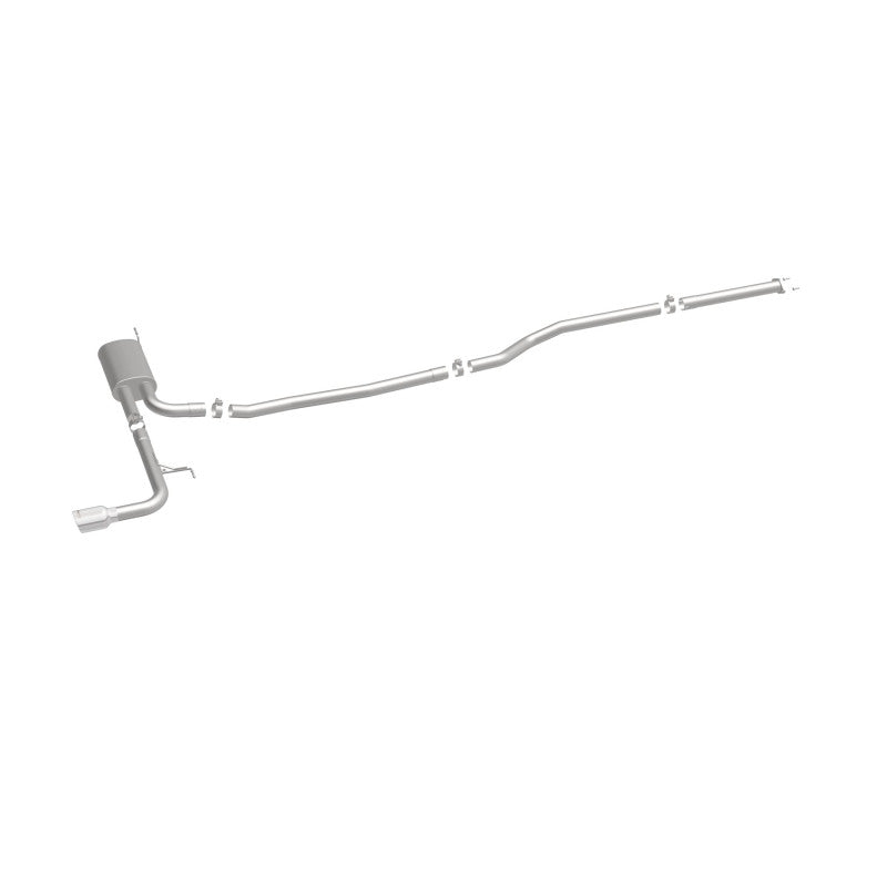 MagnaFlow Cat Back, SS, 2.5in, Street, Single Straight Pass. Polished 4in Tip, 2015 Ford Fusion 2.5L - 19096